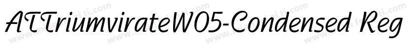 ATTriumvirateW05-Condensed Regular字体转换